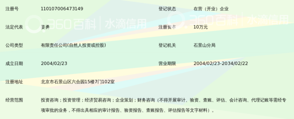 北京中咨联合投资顾问有限责任公司 专业投资咨询服务的先行者