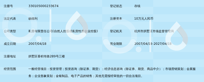 杭州翔耀投资管理